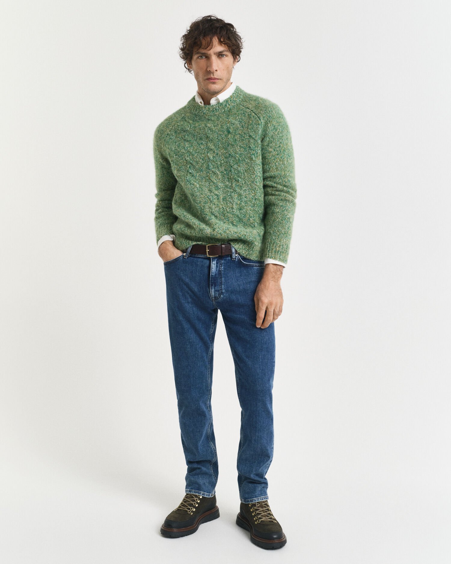 Regular fit jeans i let vask