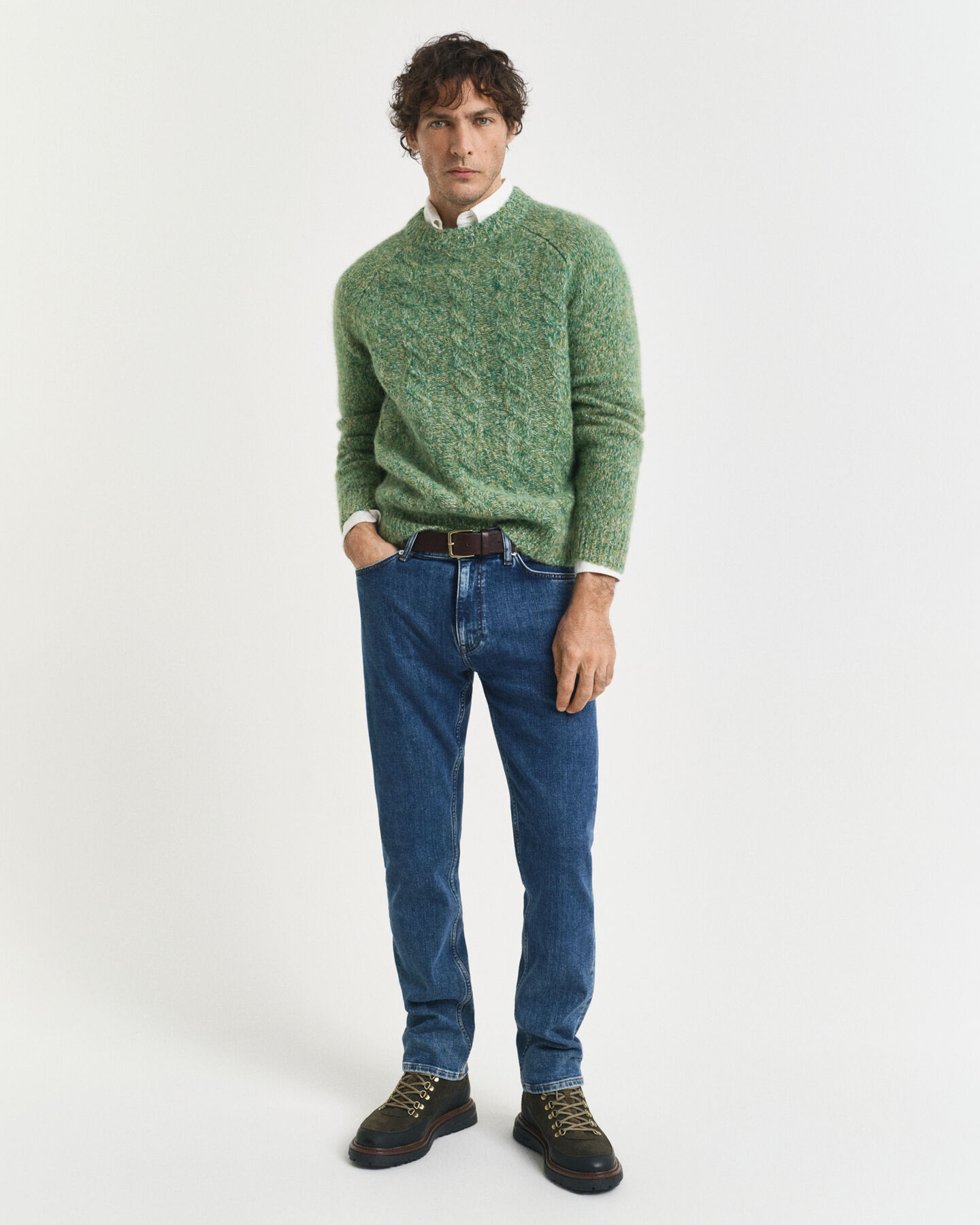 Regular fit jeans i let vask