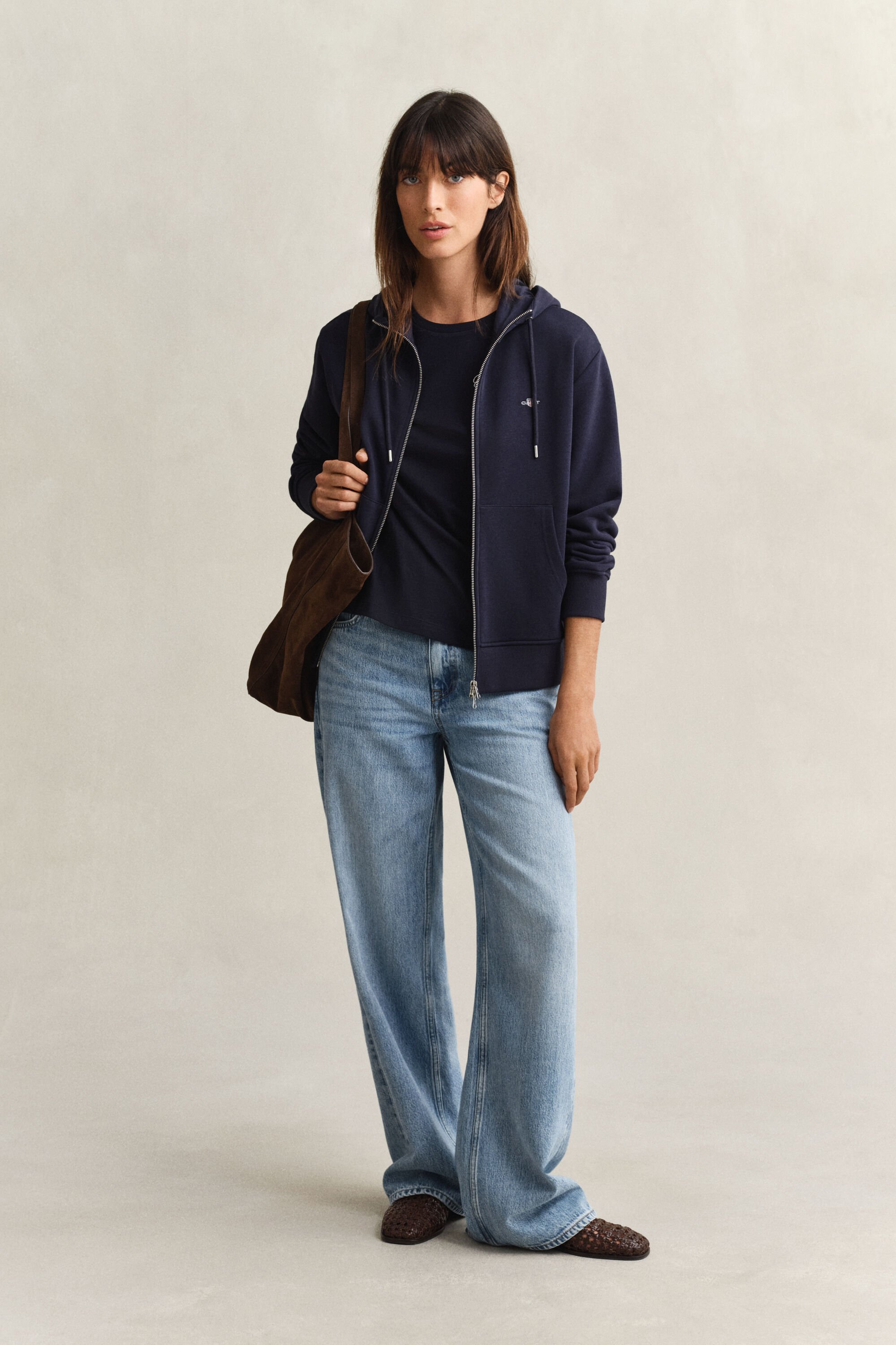 Shield hættetrøje med lynlås