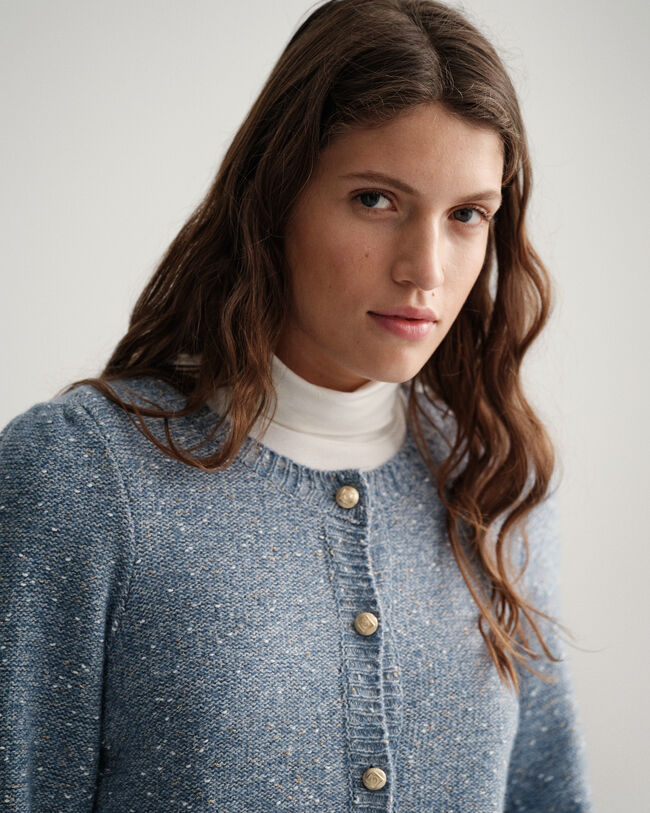 Sparkling crewneck cardigan