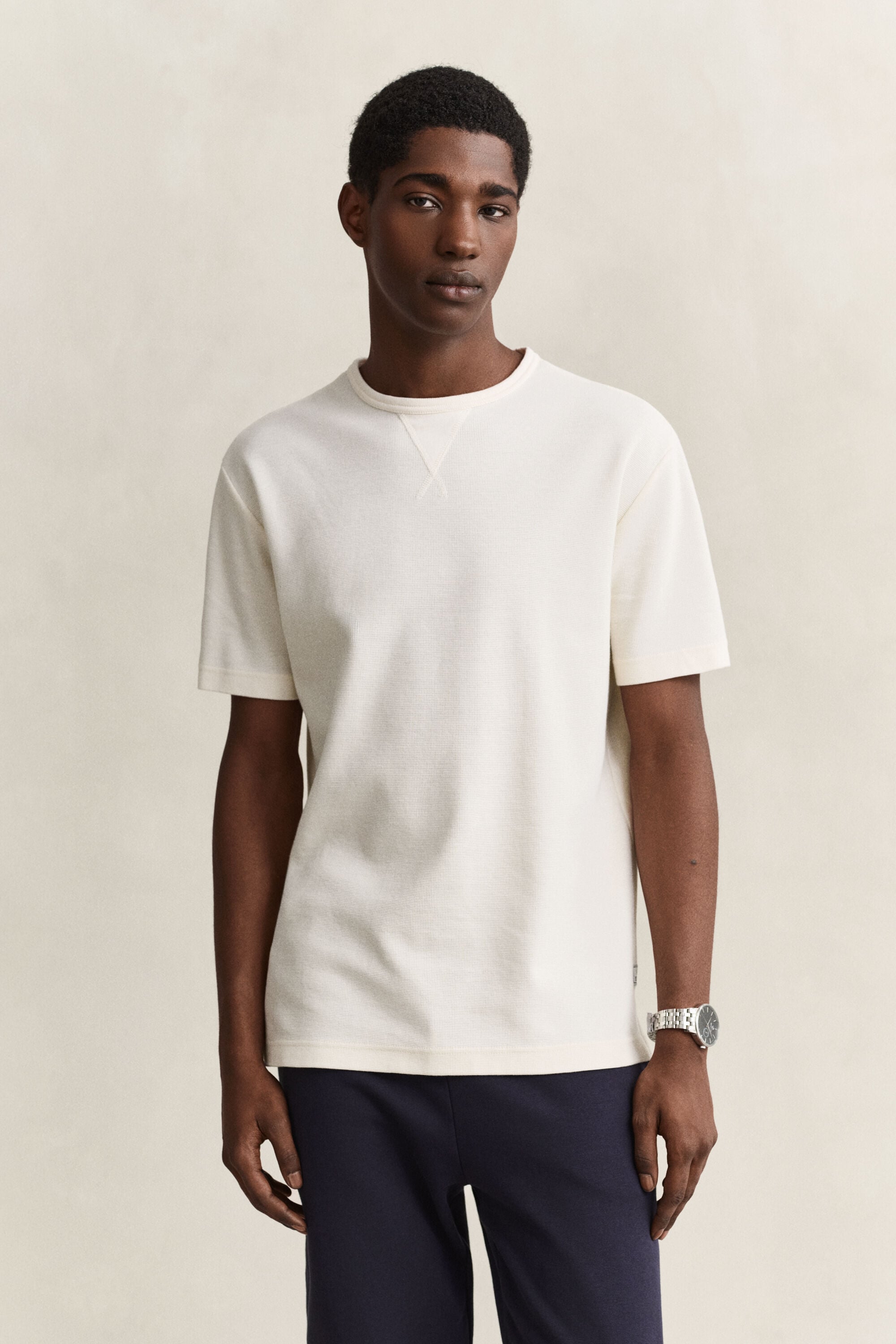Tekstureret T-shirt