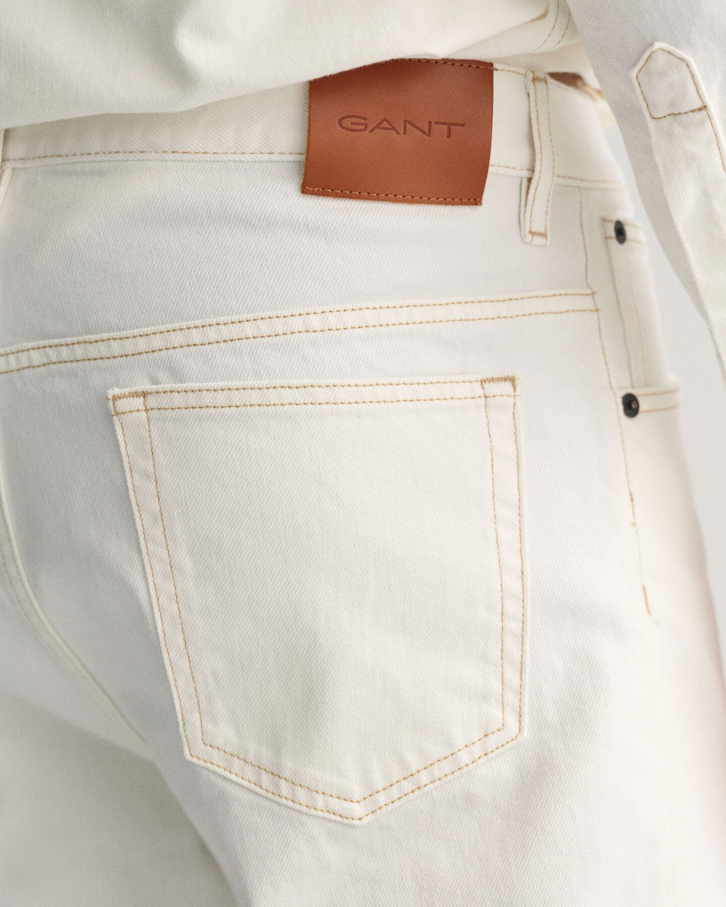 Loose fit hvide jeans