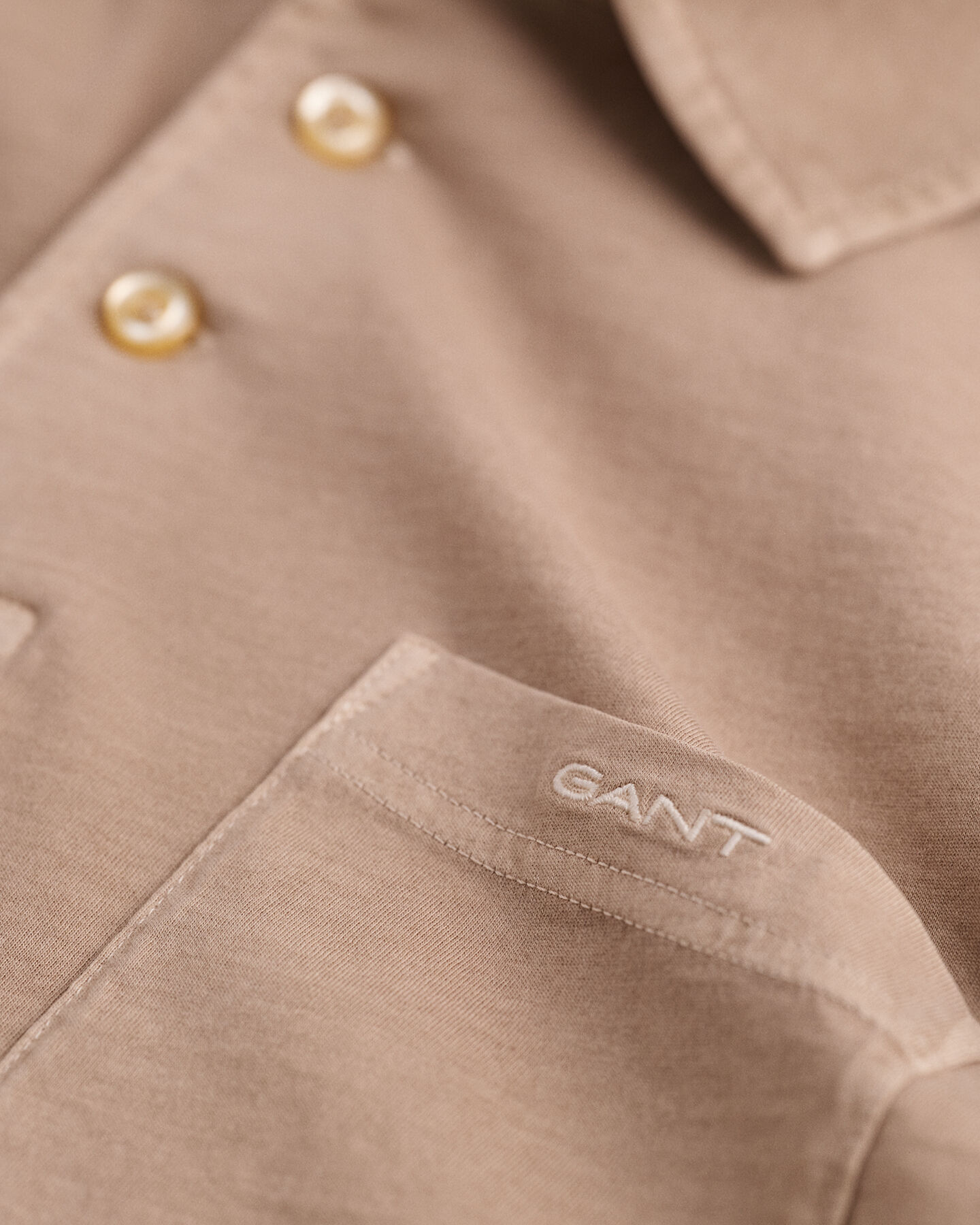 Sunfaded jersey poloskjorte