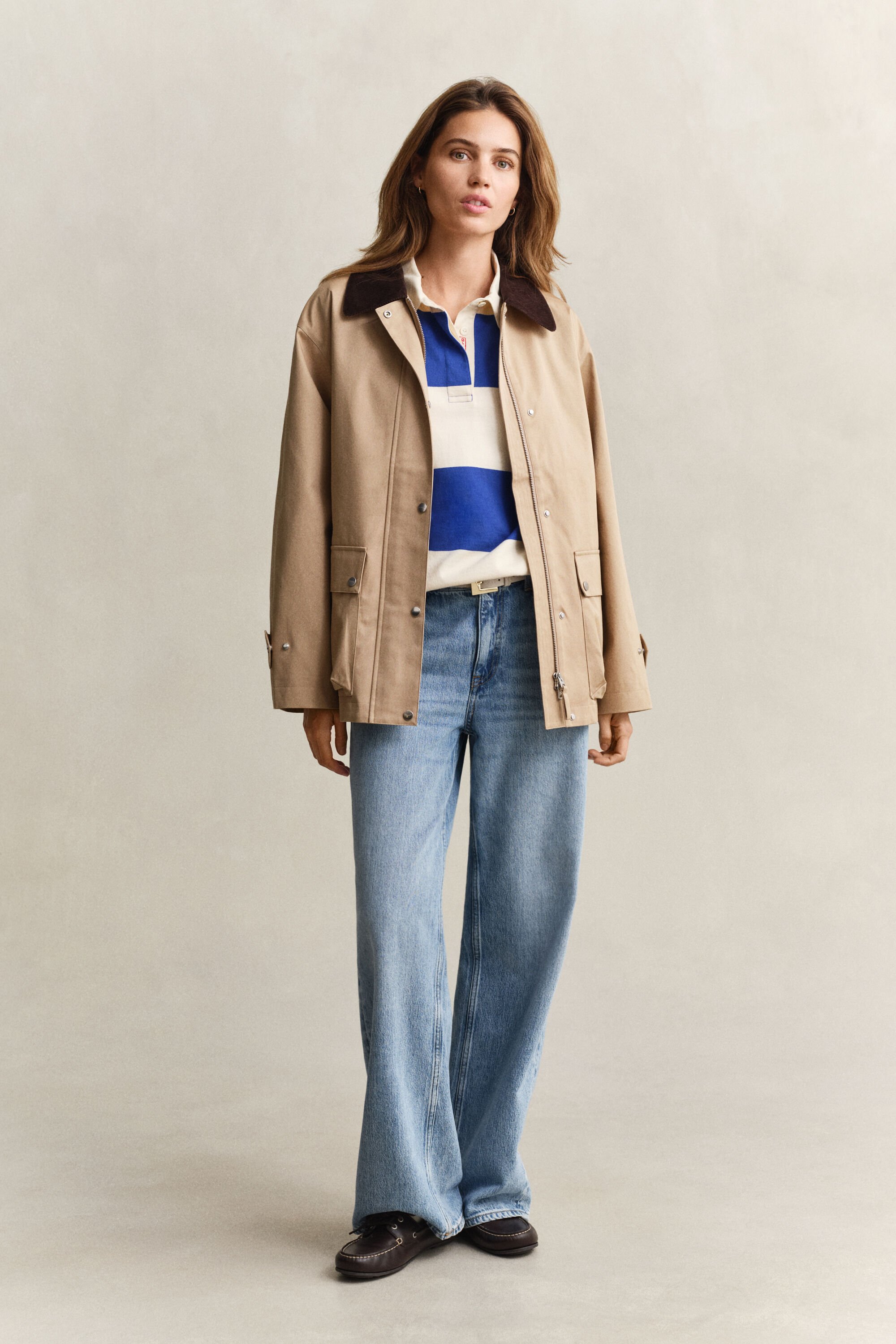 Decker jakke af bomuld