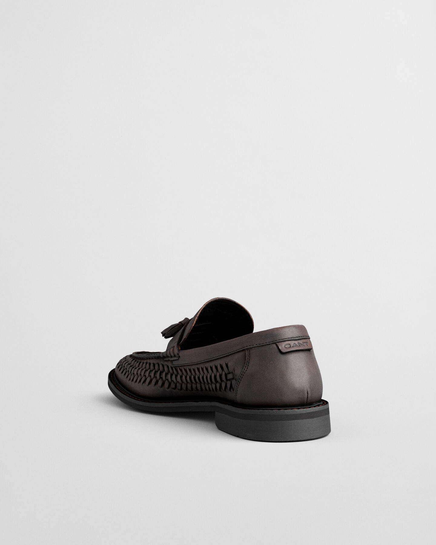 Lozham hyttesko af flettet l&aelig;der