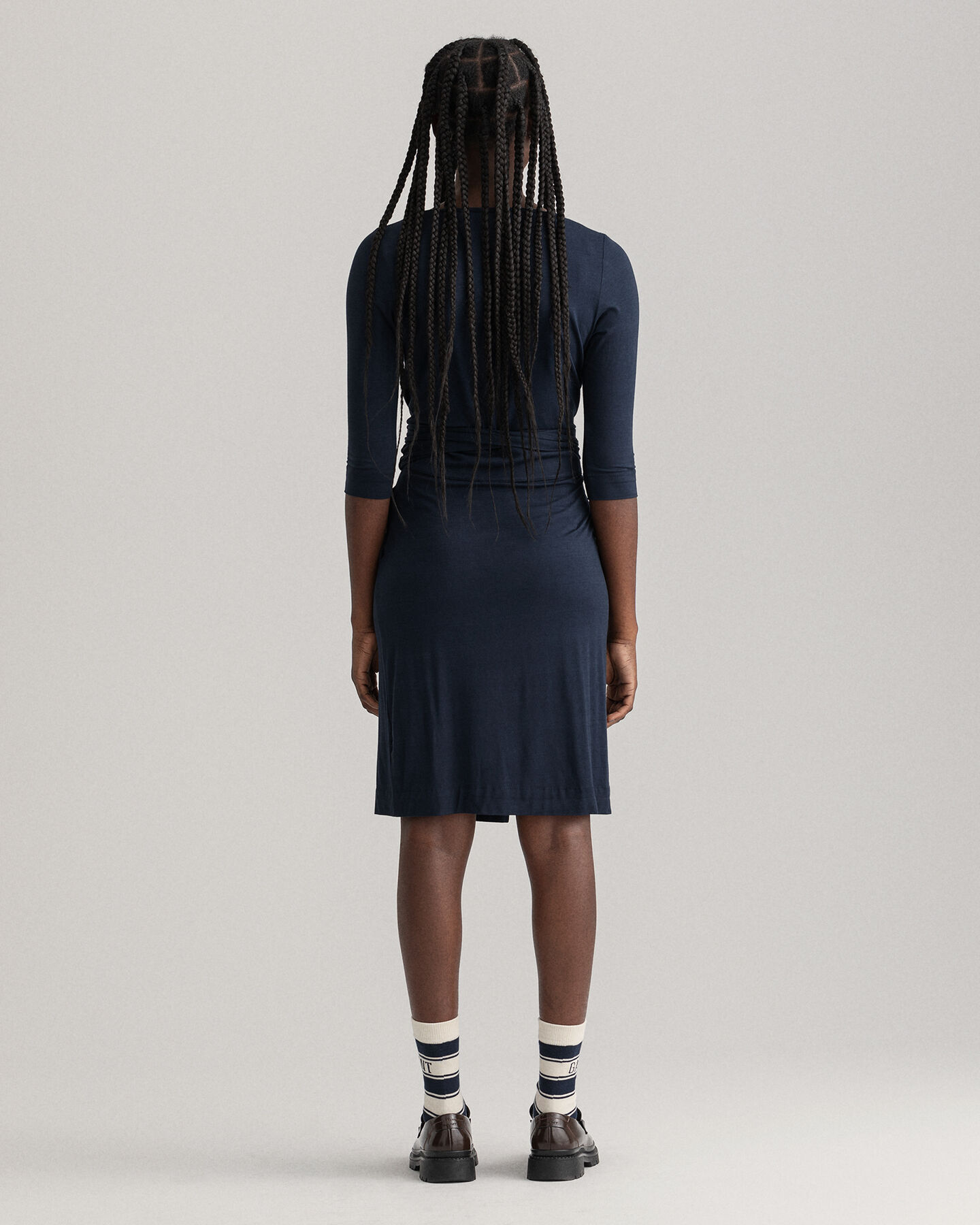 Jersey slå-om kjole