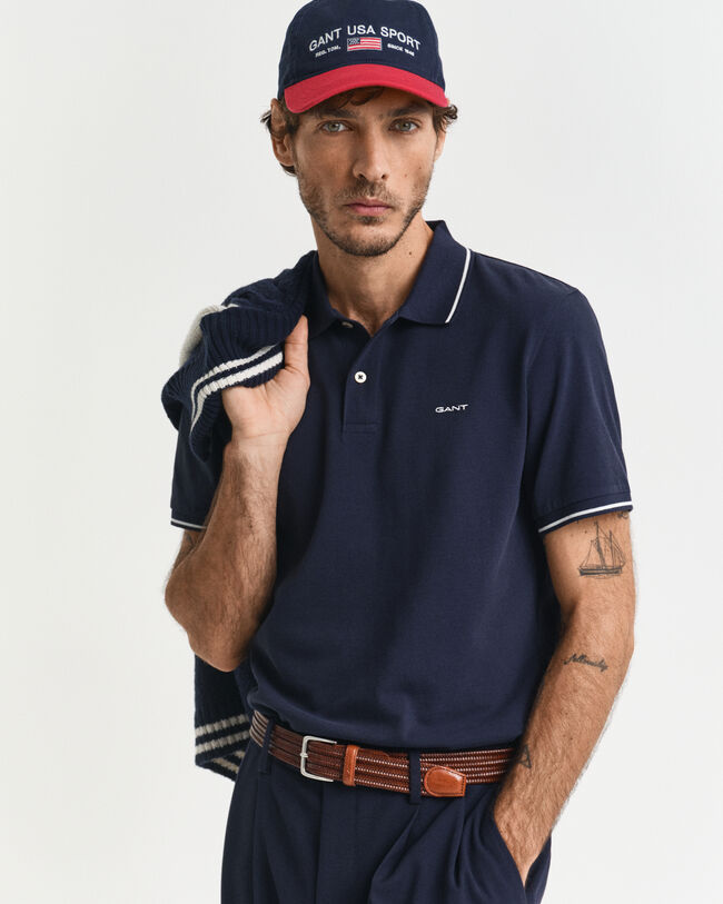 Tipped Piqué Polo Shirt