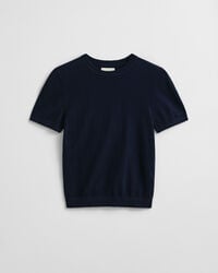 Let kortærmet sweater med crewneck