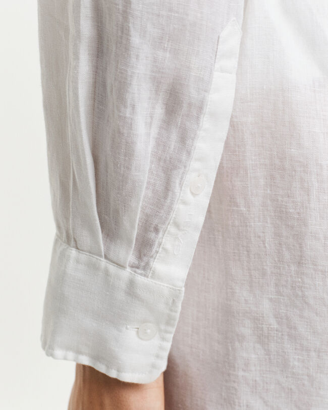 Skjortekjole af hør med bælte