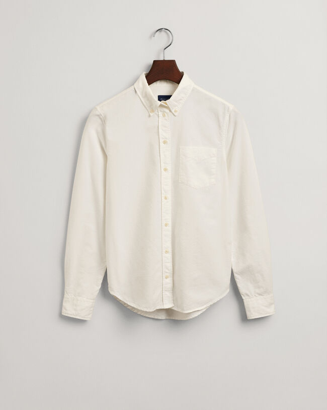 Regular fit garment-dyed Oxford-skjorte