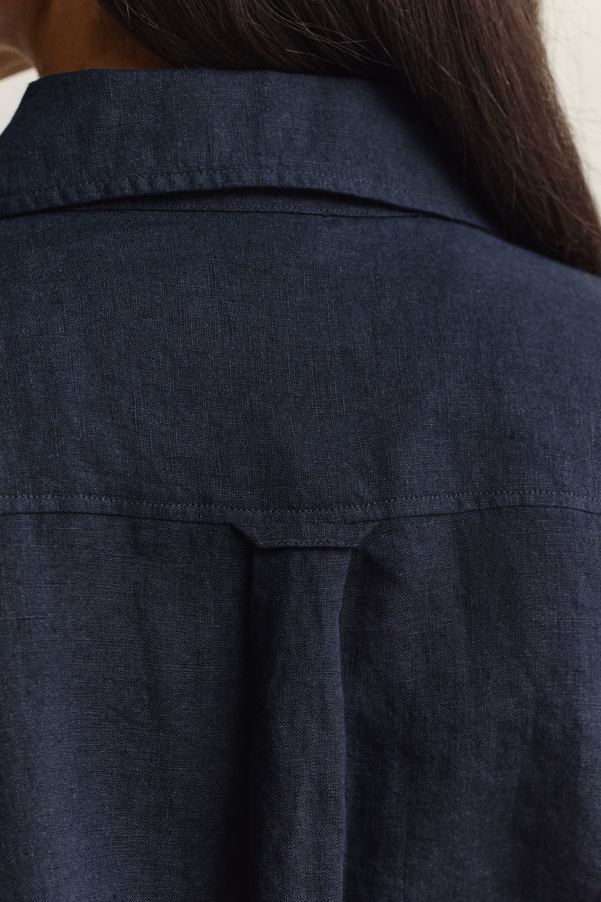 Relaxed fit hørskjorte