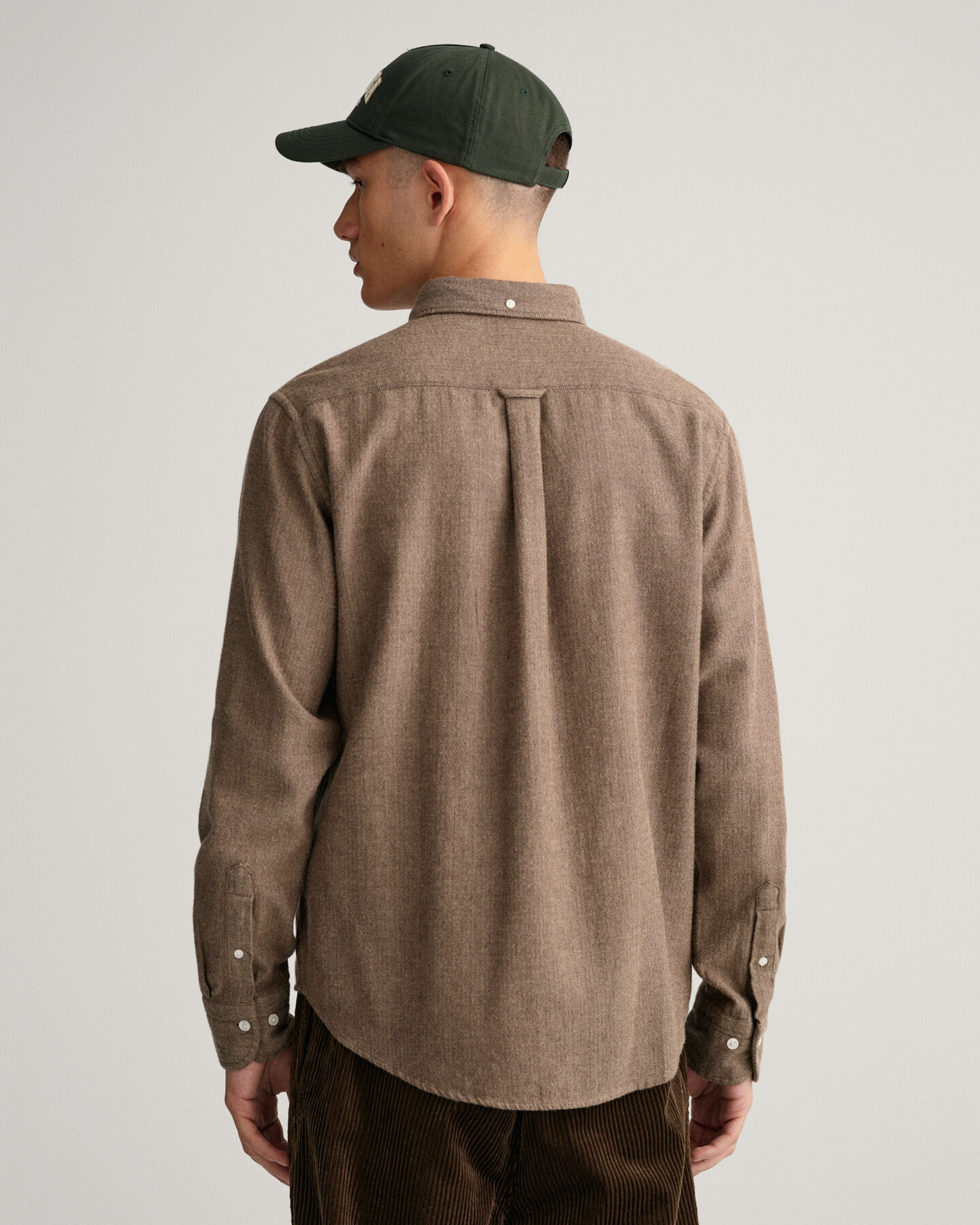 Regular fit sildebensmønstret skjorte