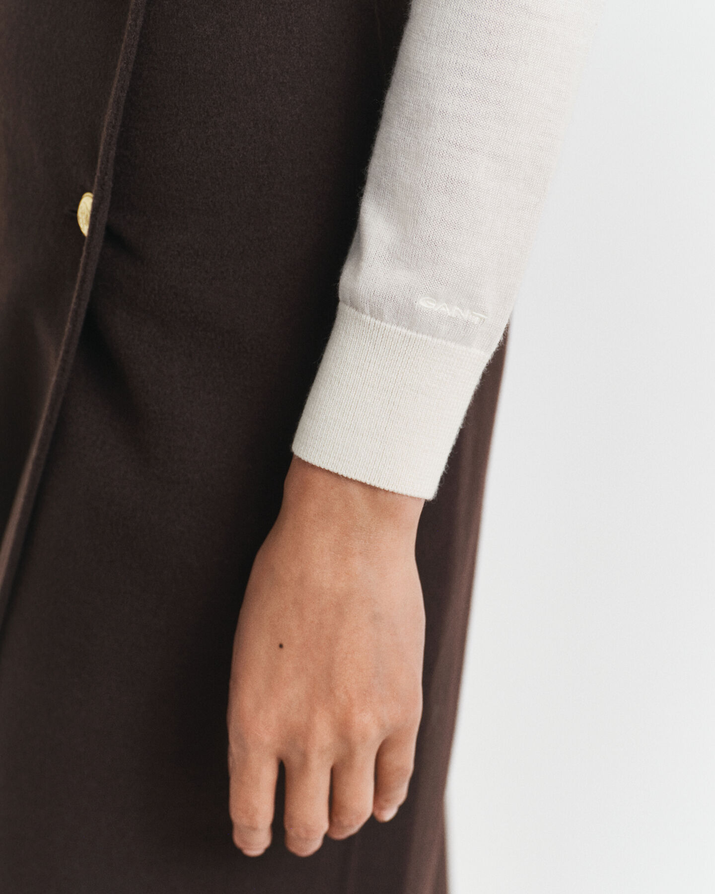 Rullekrave sweater af ekstra fin merinould