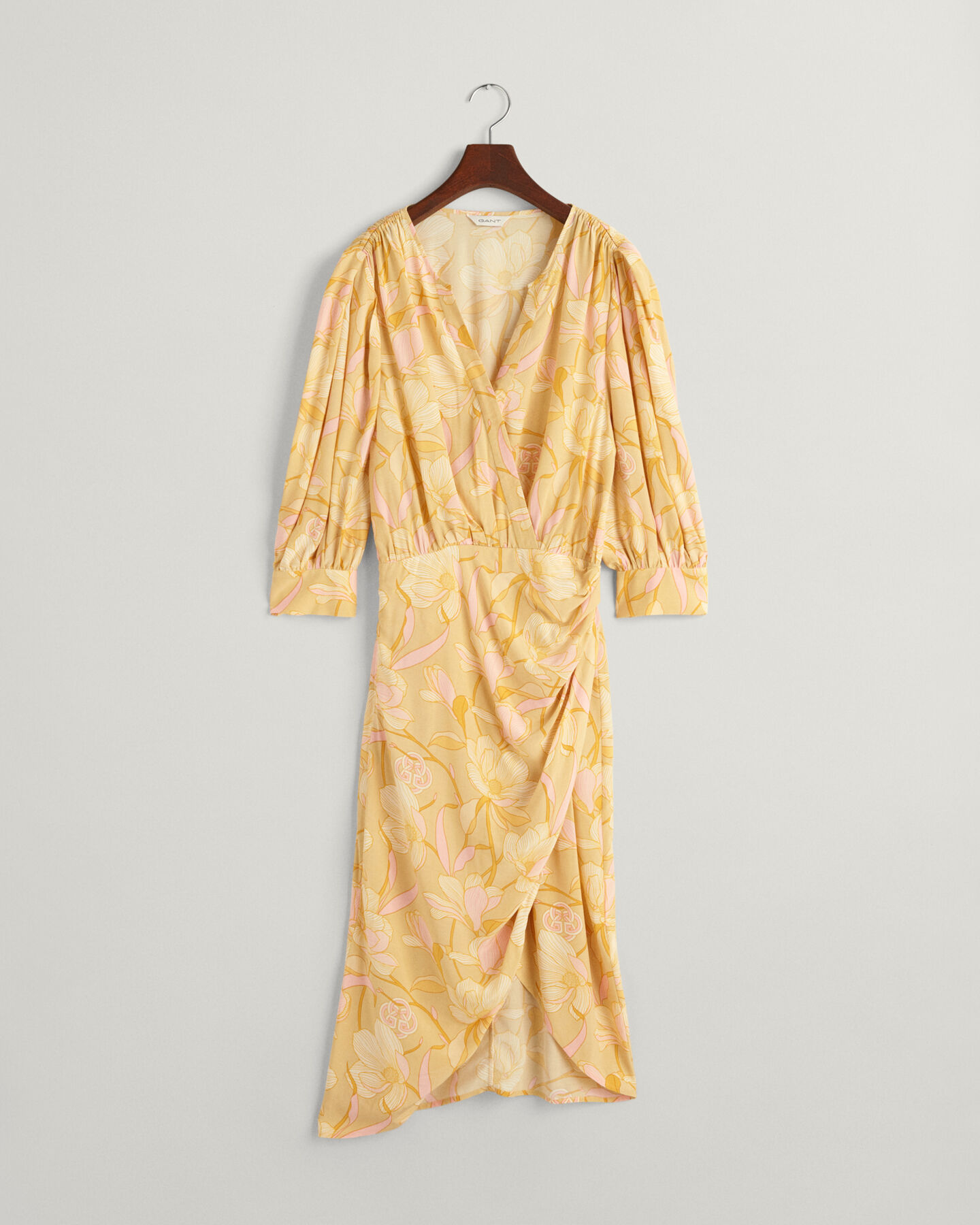 Regular fit Magnolia Print slå-om kjole