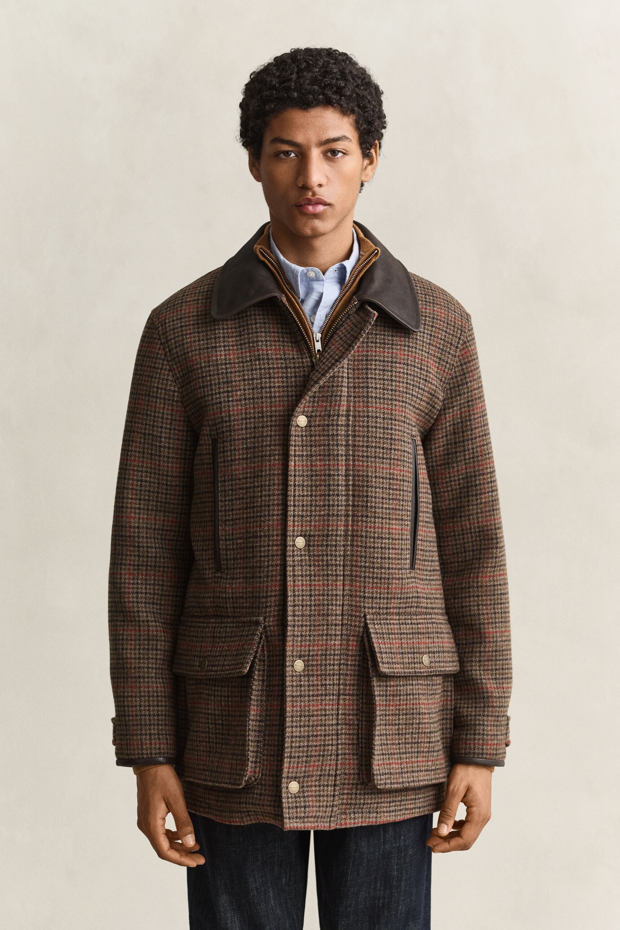 Decker jakke i britisk tweed