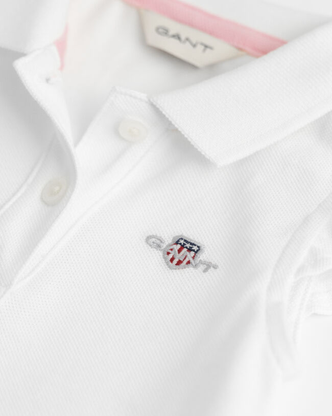 Baby Girl fl&aelig;set piqu&eacute; romper