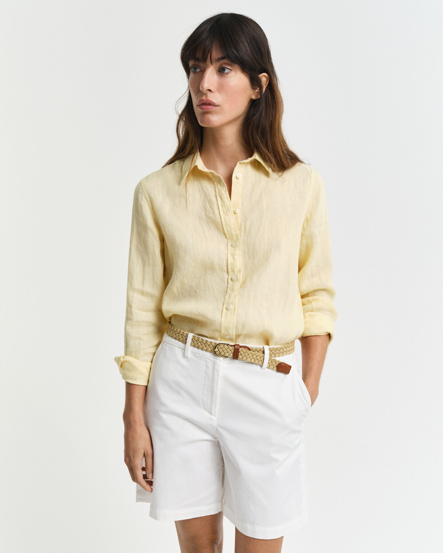 Regular fit skjorte af hør