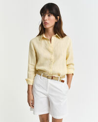 Regular fit skjorte af hør