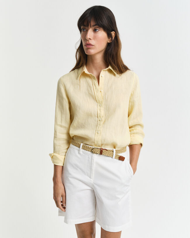 Regular fit skjorte af hør