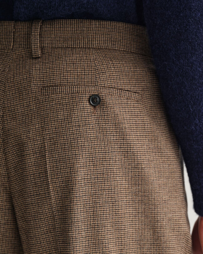 Houndstooth-ternede jakkesæt-bukser