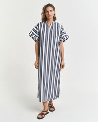 Stribet kaftan-kjole