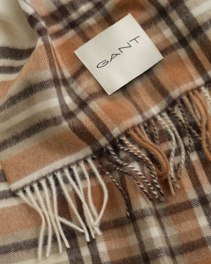 Skotskternet uldhalstørklæde