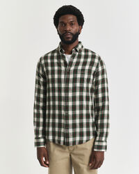 Regular fit ternet Windblown flannelskjorte