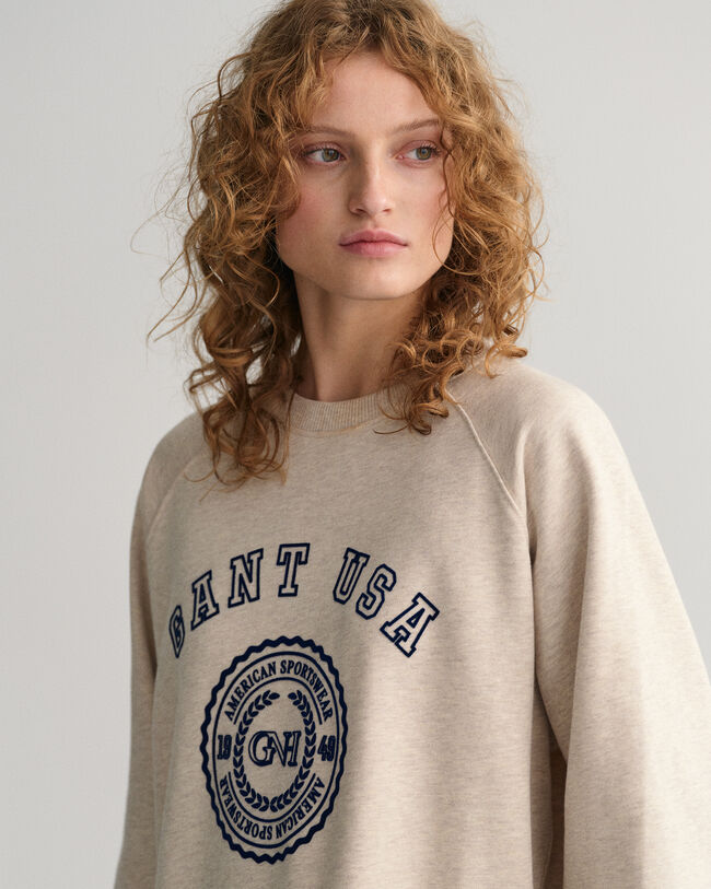 Oversized GANT USA sweatshirt med crewneck