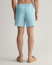 Classic fit seersucker badeshorts