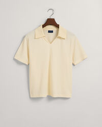 Piqu&eacute; poloskjorte inspireret af 70'erne