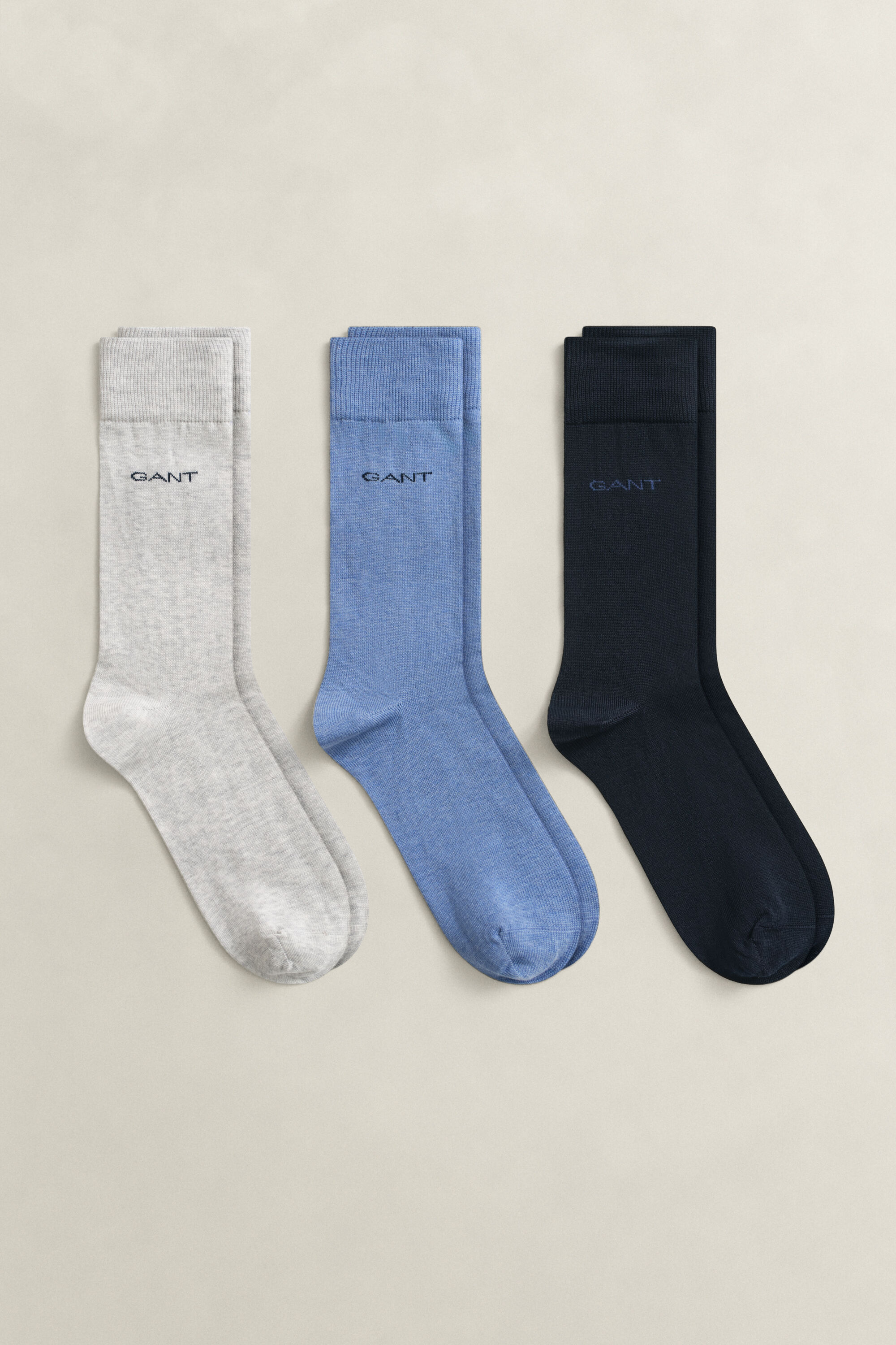 3-Pack merceriserede bomuldssokker