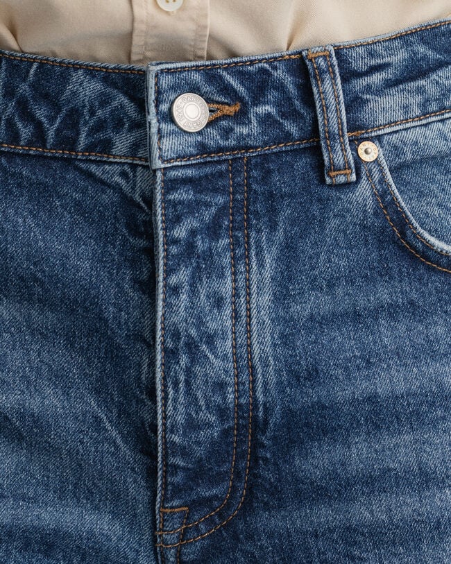 Hayle Regular fit jeans med gylp med knapper