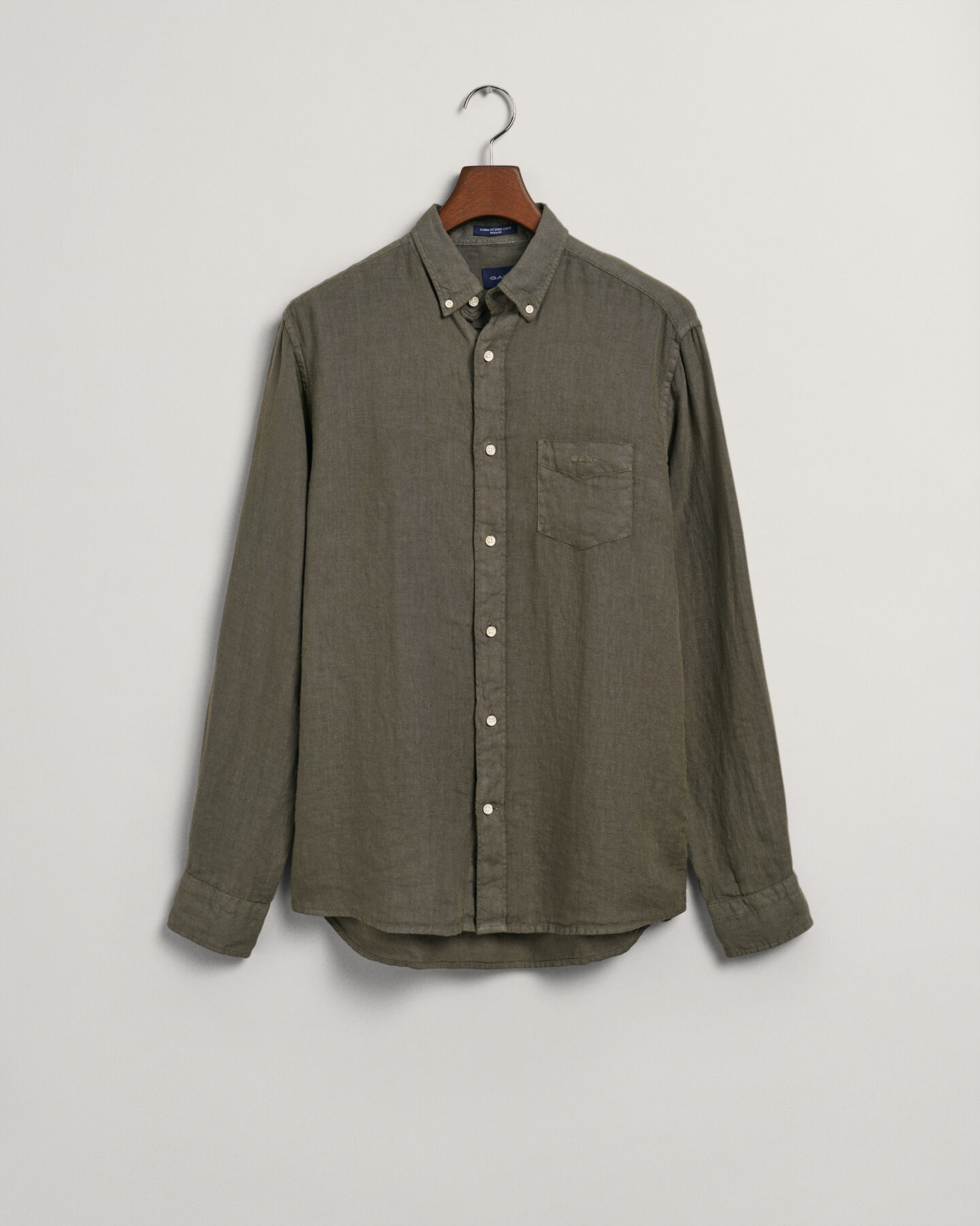 Regular fit garment-dyed h&oslash;rskjorte