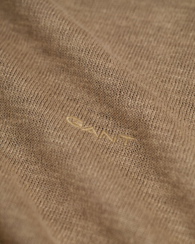 Strikket T-shirt af bomuld og h&oslash;r