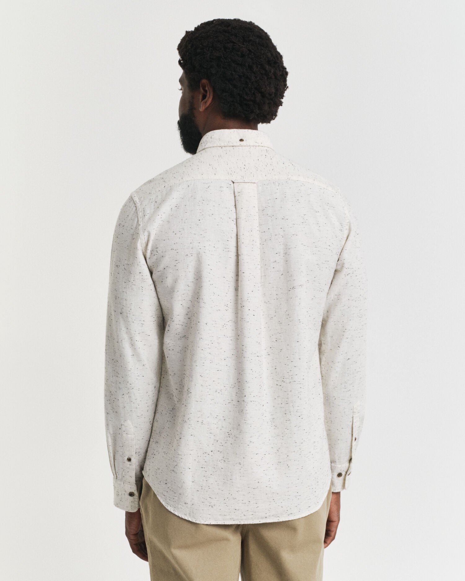 Regular fit flannelskjorte med nister