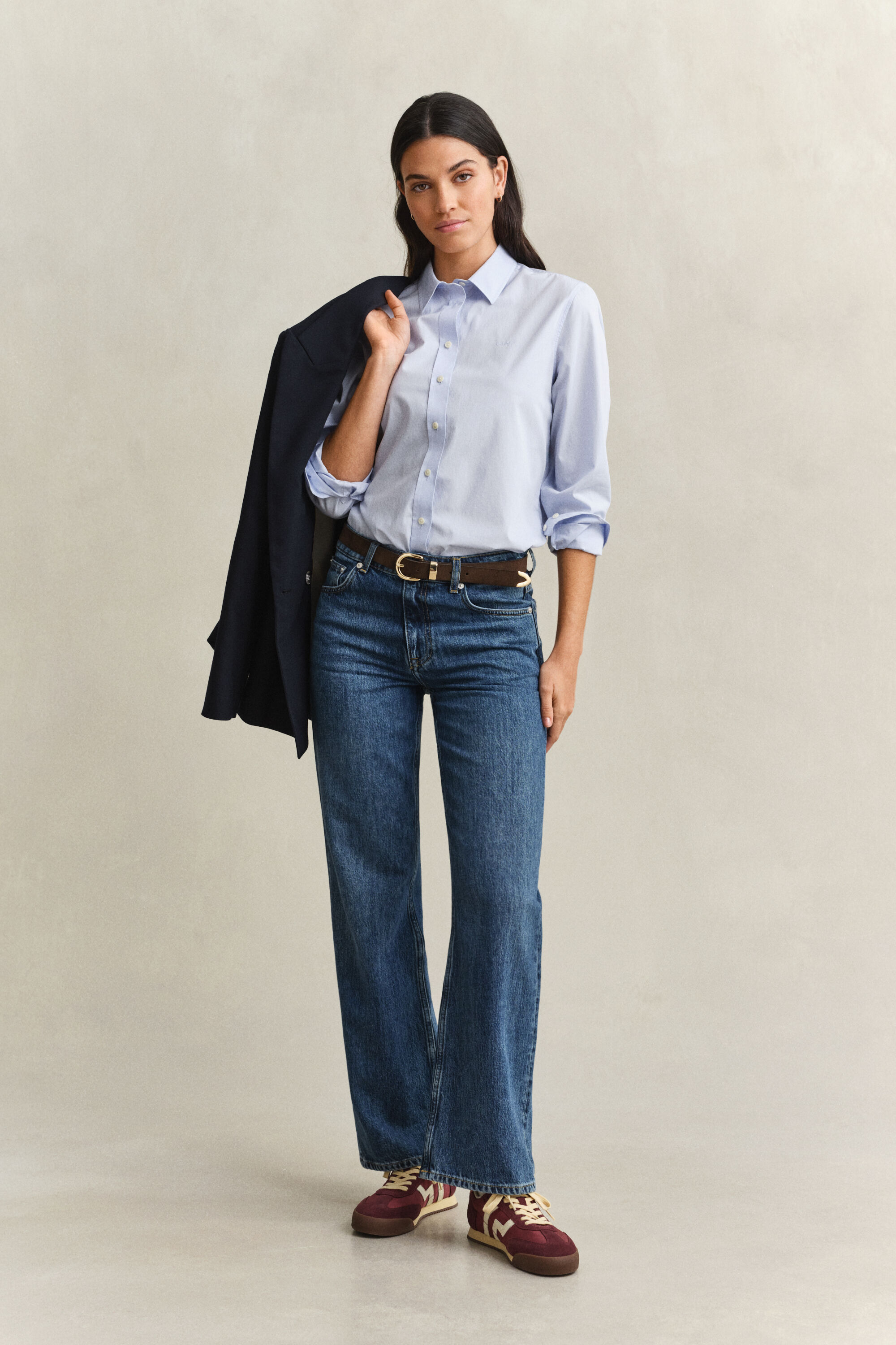 Regular fit klassisk poplin-skjorte