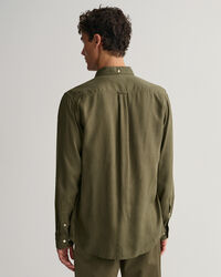 Regular fit garment-dyed lyocell-skjorte