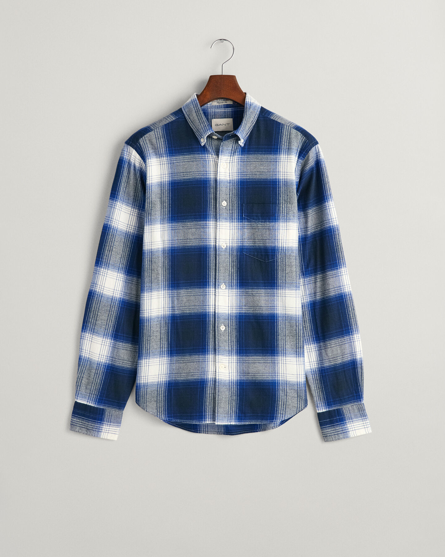 Regular fit flannelskjorte med skyggetern
