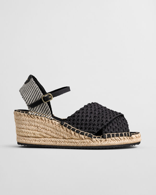 Luliza strikkede kile-espadriller