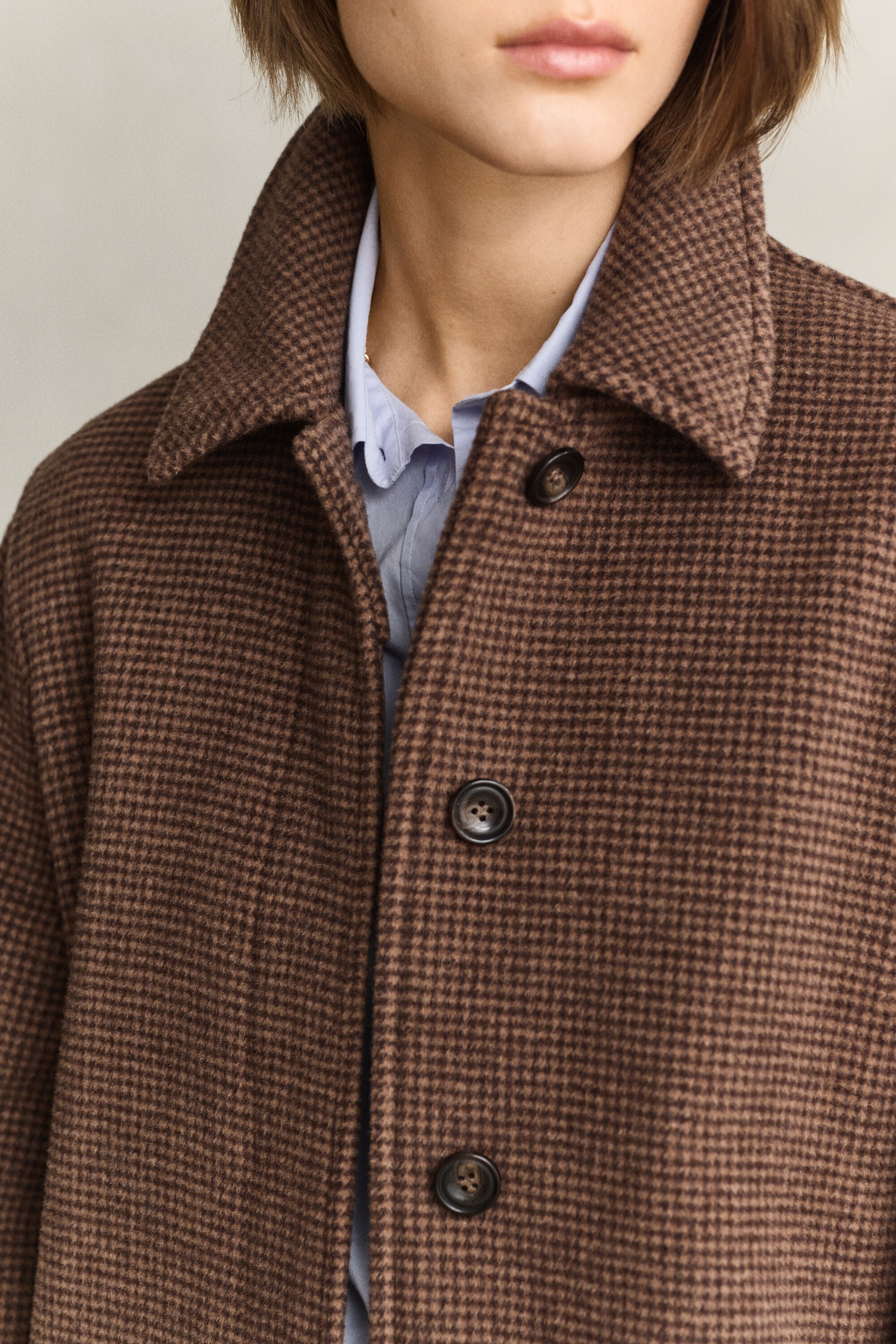 Car Coat af uldblanding