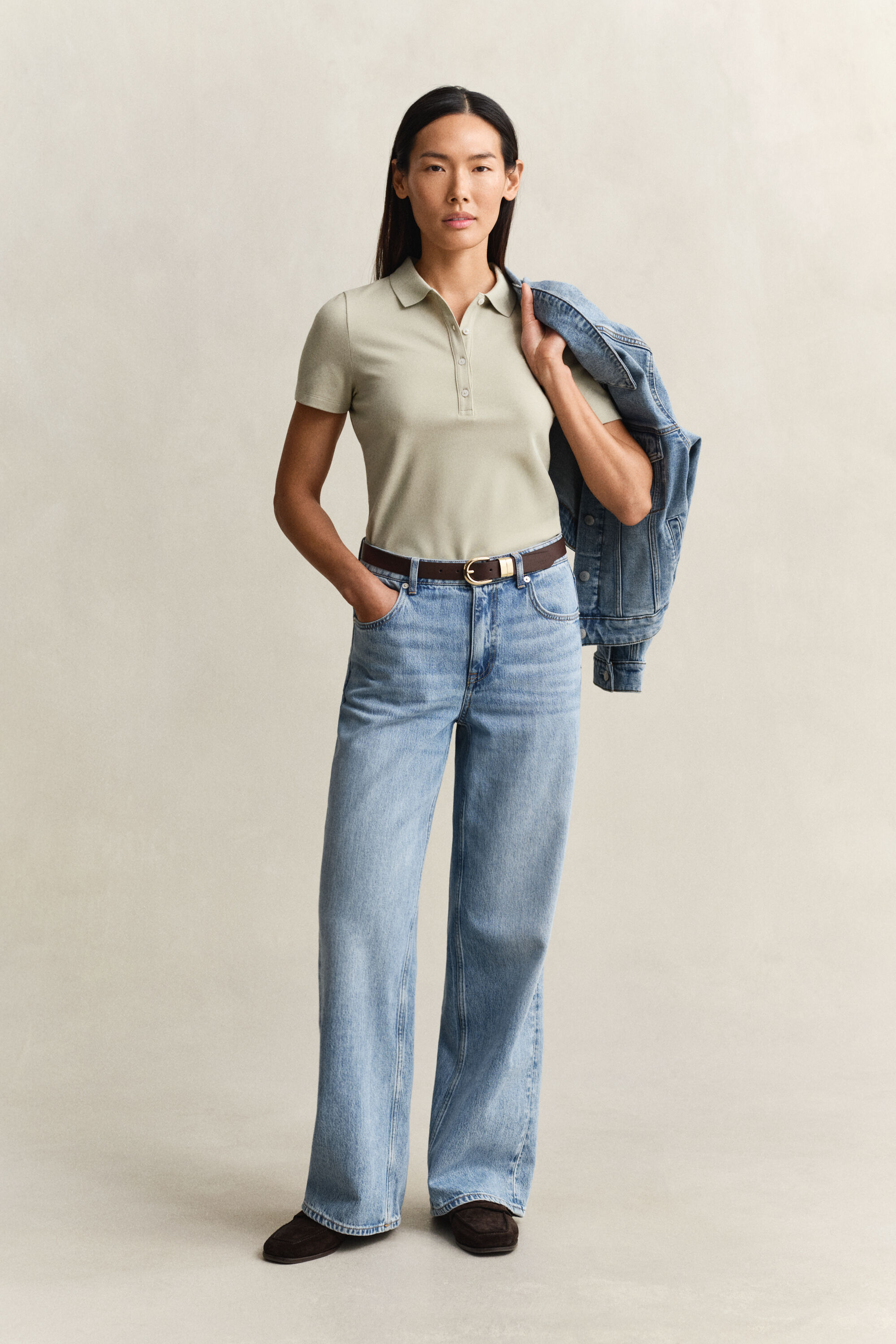 Slim fit poloskjorte