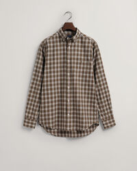 Regular fit ternet flannelskjorte