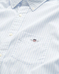 Regular fit klassisk stribet poplin-skjorte