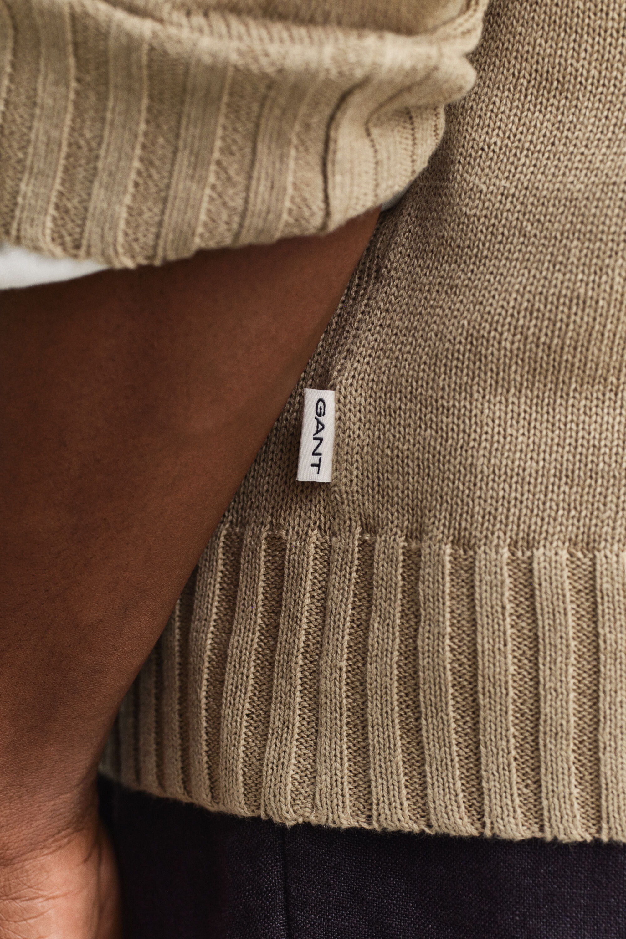 Sweater af hørblanding