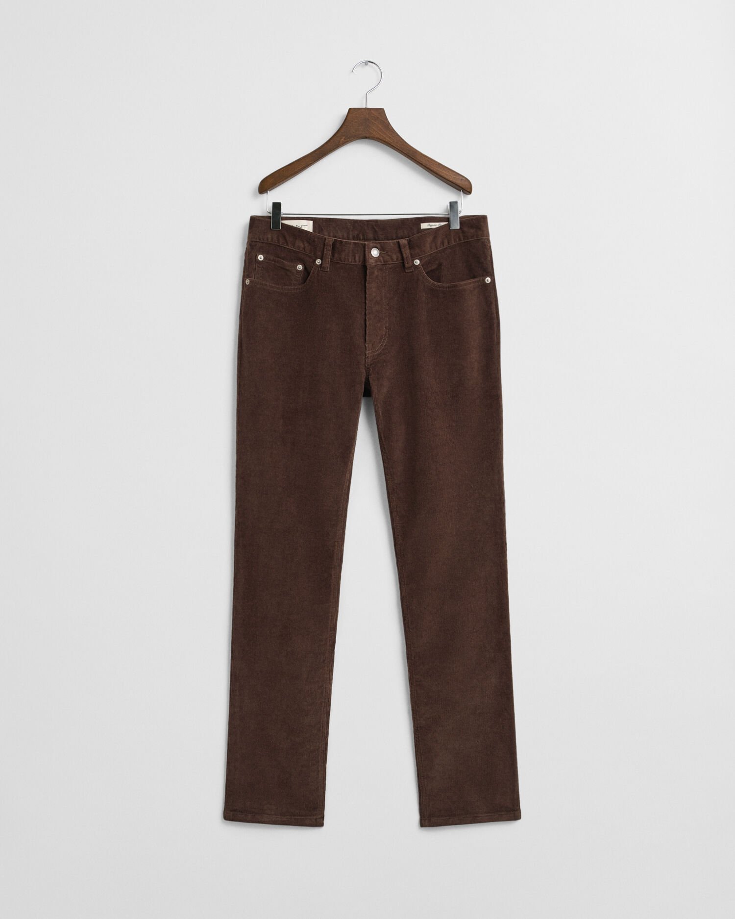 Regular fit jeans af jernbanefløjl