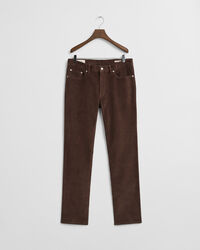 Regular fit jeans af jernbanefløjl