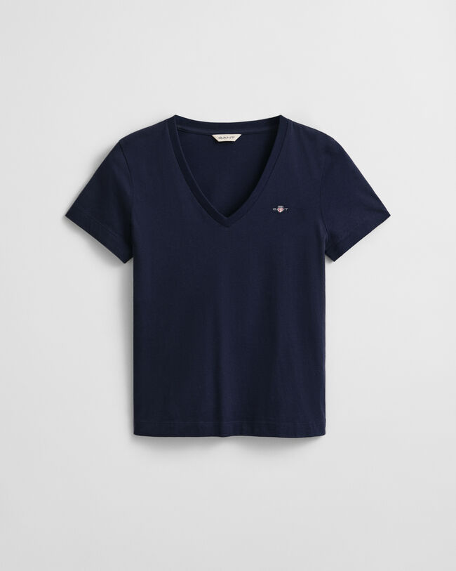 Shield T-shirt med V-hals