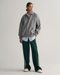 Relaxed fit stribede pull-on bukser