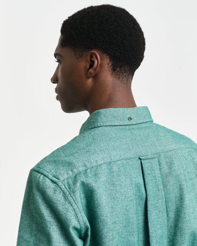 Regular fit sildebensm&oslash;nstret flannelskjorte