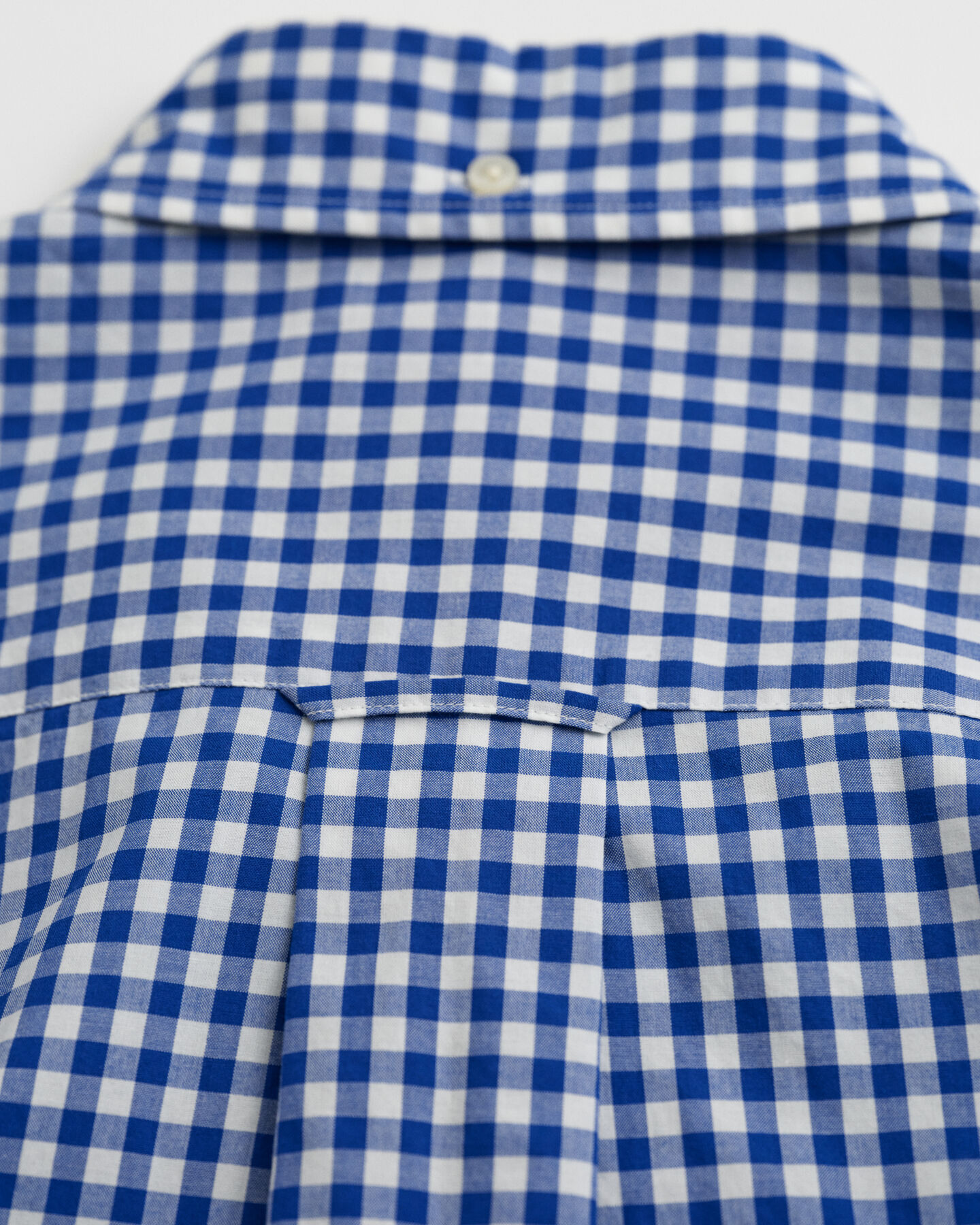 Regular fit klassisk gingham poplin-skjorte med korte ærmer